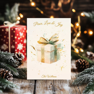 Elegant Minimalist Christmas & Gift Illustration Invitation