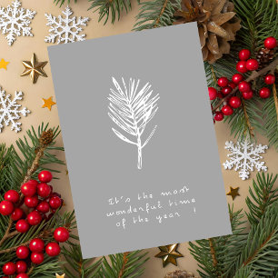 Elegant Minimalist Christmas Greeting Card