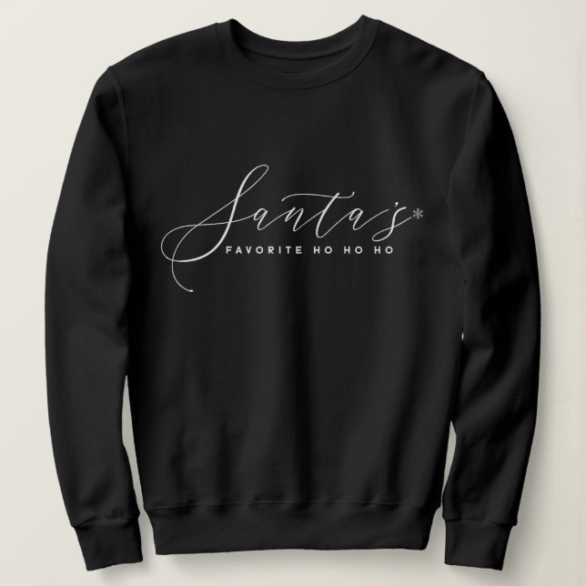 Elegant Minimalist Christmas Sweatshirt (Design Front)