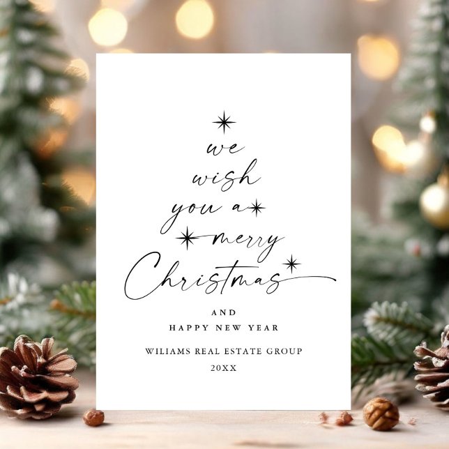 Elegant Minimalist Corporate Christmas Greeting Holiday Card (Creator Uploaded)