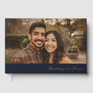 Elegant Minimalist Couple Names Guest Book