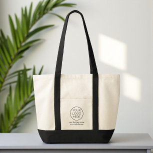 Elegant Minimalist Custom Business Logo  Tote Bag