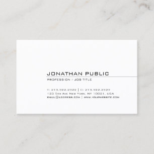 Elegant Minimalist Design Trendy Modern Simple Business Card