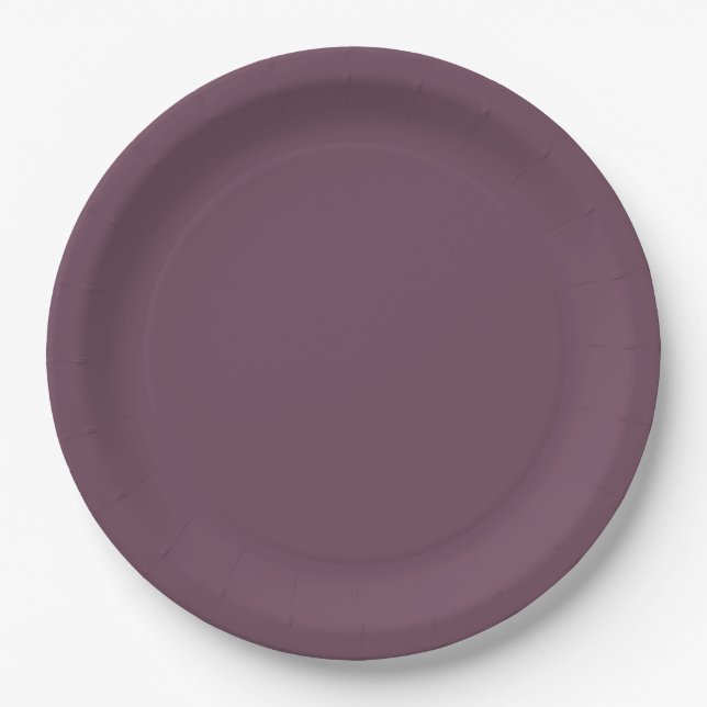 Elegant Minimalist Disposable Paper Plate (Front)