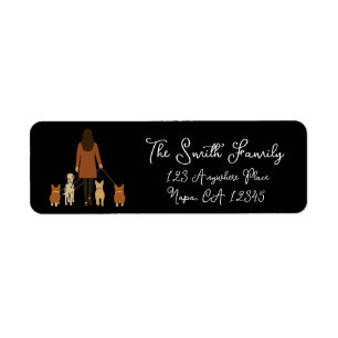 Elegant Minimalist Female Dog Walker Customisable