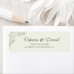 Elegant Minimalist Floral Wedding