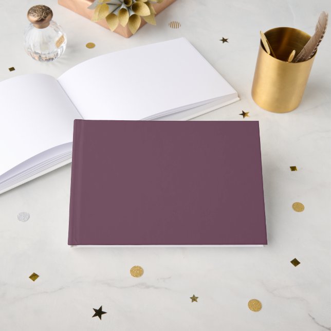 Elegant Minimalist Foil Guestbook (Front Open)