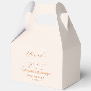 Elegant Minimalist Gender Neutral Baby Shower Favour Box