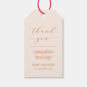 Elegant Minimalist Gender Neutral Baby Shower Gift Tags