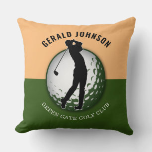 Elegant Minimalist Golfer Design Cushion