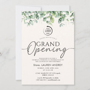 Elegant Minimalist Grand Opening Invitation