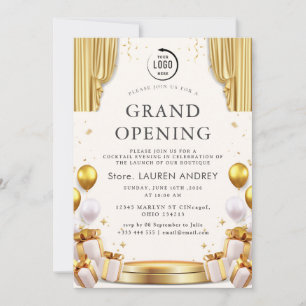 Elegant Minimalist Grand Opening Invitation