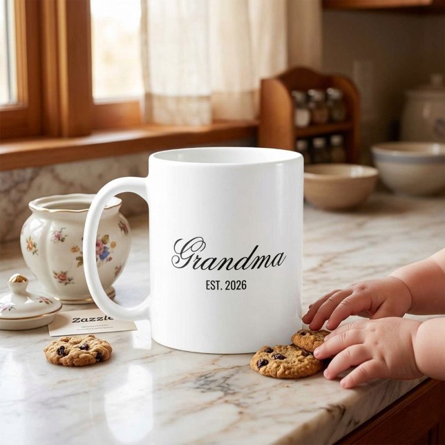 Elegant Minimalist Grandma Typography Coffee Mug (Elegant Minimalist Grandma Typography Coffee Mug)