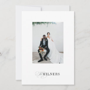 Elegant Minimalist Holiday Photo Card
