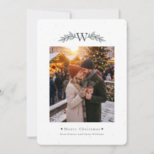 Elegant Minimalist Holiday Photo Card