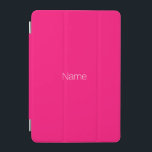 Elegant minimalist hot pink custom name monogram iPad mini cover<br><div class="desc">Elegant minimalist hot pink fuchsia custom name monogram iPad mini Cover</div>