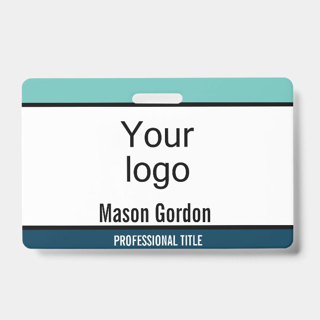 Elegant, minimalist ID badge (Front)