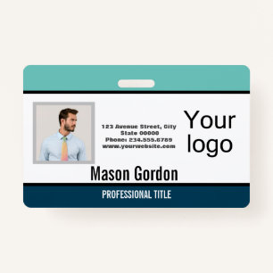 Elegant, minimalist ID badge