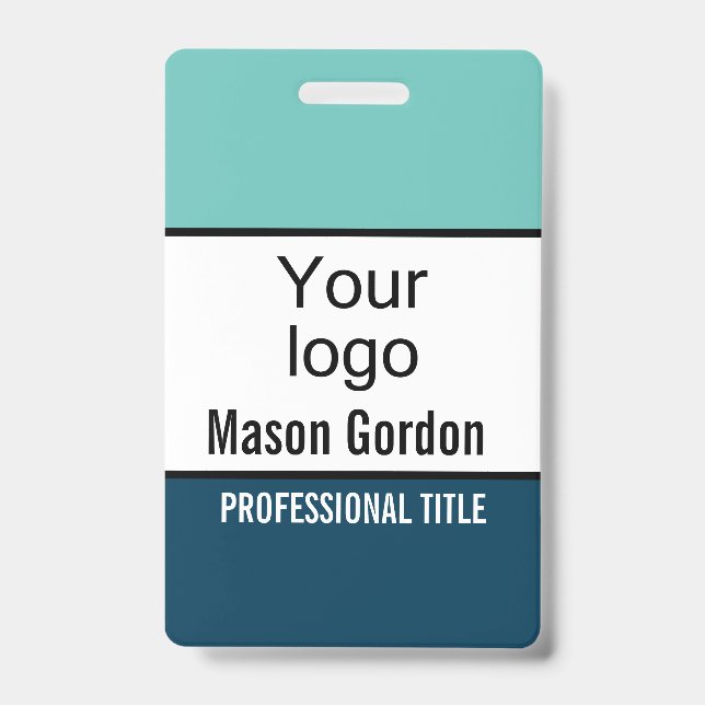 Elegant, minimalist ID badge (Front)
