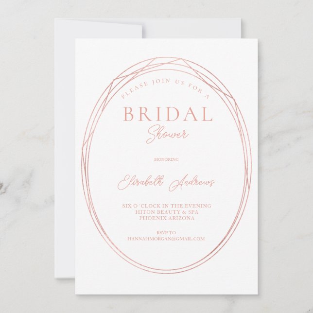 Elegant Minimalist  Invitation (Front)