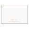 Elegant Minimalist Ivory Taupe Wedding Place Card