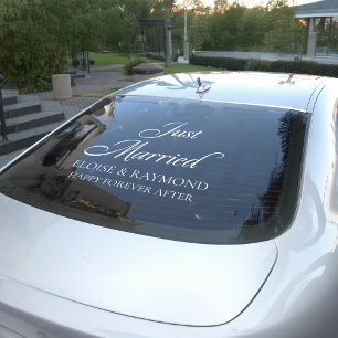 Elegant Minimalist Just Married Wedding