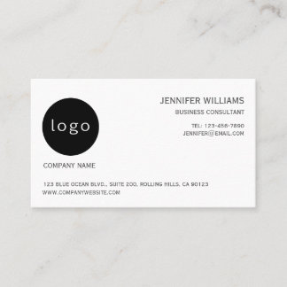 Elegant Minimalist Logo Template Business Card