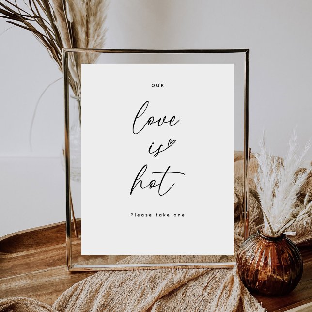 Elegant Minimalist Love is in the Air Wedding Sign (Creator Uploaded)