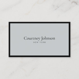 Elegant Minimalist Luxury Boutique Black/Grey Business Card