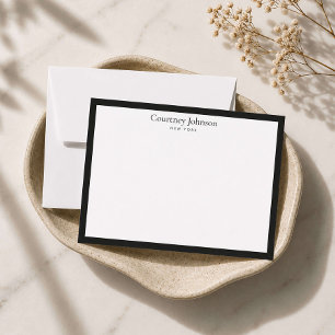 Elegant Minimalist Luxury Boutique Black/White Card