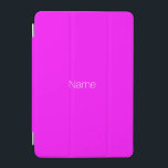 Elegant minimalist magenta custom name monogram iPad mini cover<br><div class="desc">Elegant minimalist neon magenta custom name monogram iPad mini Cover</div>