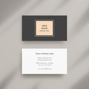 Elegant Minimalist Makeup Artist Business Card
