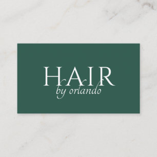 Elegant Minimalist Makeup Artist Typography Business Card