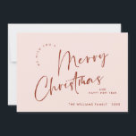 Elegant Minimalist Merry Christmas Greeting Holiday Card<br><div class="desc">Feel free to contact me if you need any help or new item. I respond soon.</div>
