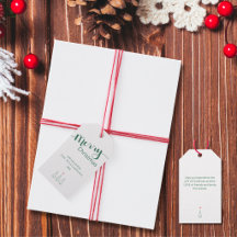 Elegant Minimalist Merry Christmas Tree Holiday
