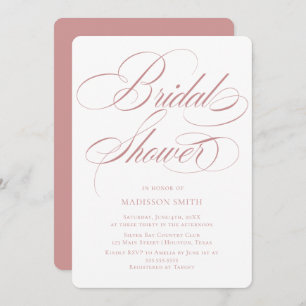 Elegant Minimalist modern Bridal Shower  Invitation