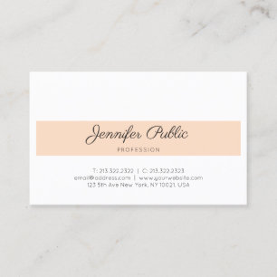 Elegant Minimalist Modern Design Trendy Plain Luxe Business Card