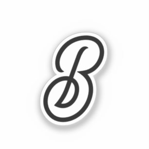 Elegant minimalist modern initial on grey