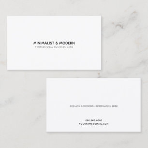 elegant minimalist & modern professional business card