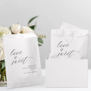 Elegant Minimalist Modern Romantic Wedding Favour Bags