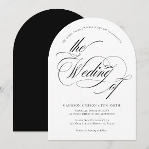 Elegant Minimalist modern Wedding Invitation