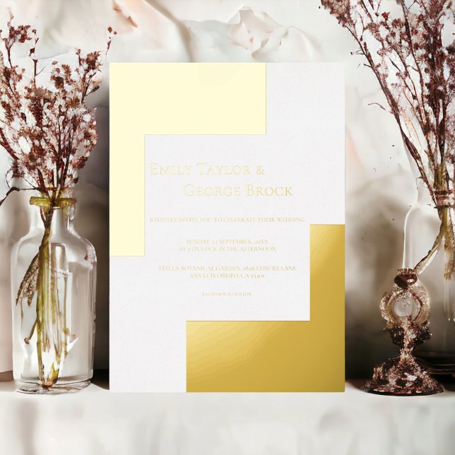 Elegant Minimalist Modern Wedding White And Gold (Creator Uploaded)