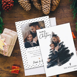 Elegant Minimalist Multi Photo Merry Christmas