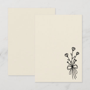 Elegant Minimalist Natural White Invitation
