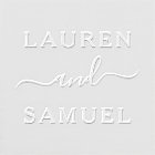 Elegant Minimalist Personalised Wedding Monogram