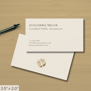 Elegant Minimalist Professional Business Card