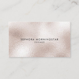 Elegant Minimalist Professional Modern Frost Opal Business Card