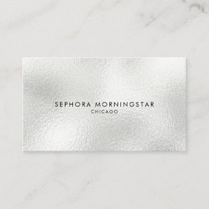 Elegant Minimalist Professional Modern Frost Opal Business Card