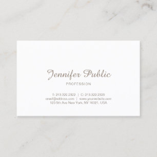 Elegant Minimalist Professional Modern Simple Business Card