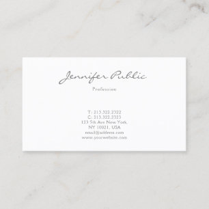 Elegant Minimalist Professional Modern Simple Business Card